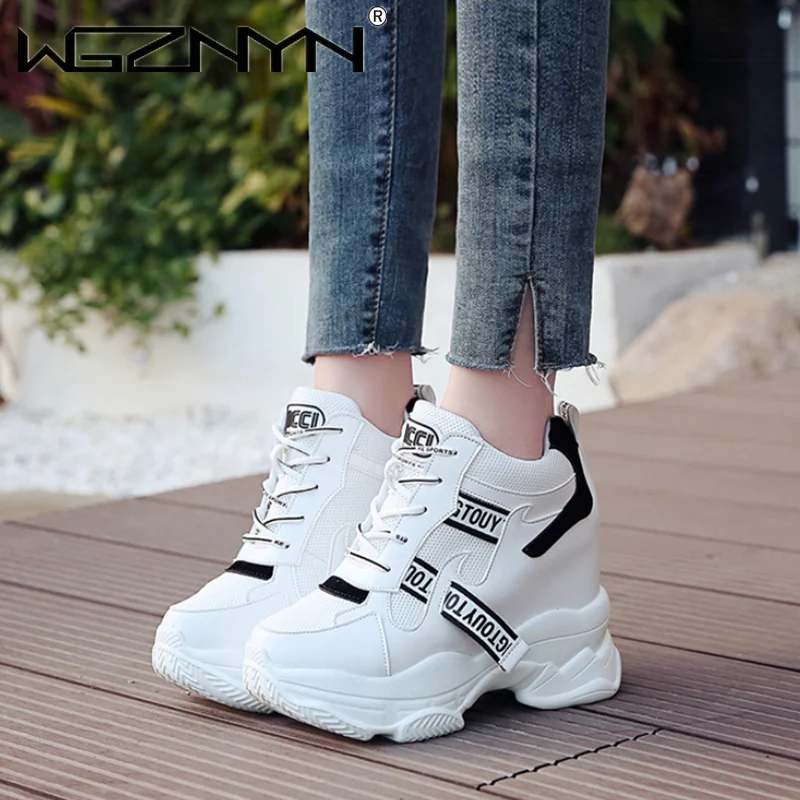 Classic Trendy Shoes Women High Top Sneakers Women Platform Ankle Boots Basket Femme Chaussures Femmes Height Increase Sneaker - Image 2