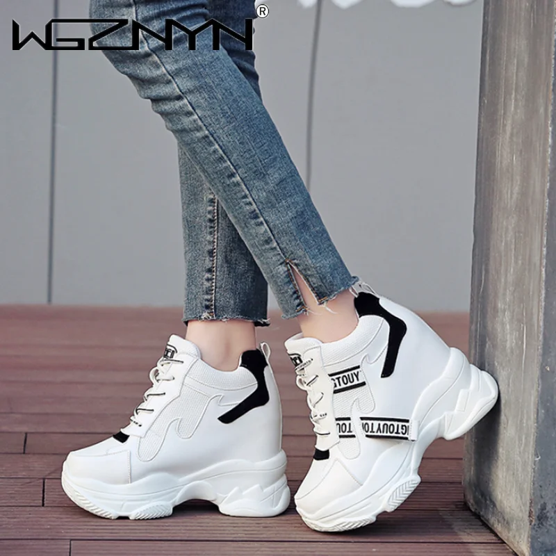 Classic Trendy Shoes Women High Top Sneakers Women Platform Ankle Boots Basket Femme Chaussures Femmes Height Increase Sneaker - Image 5