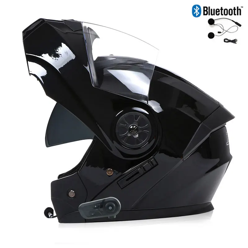 Bluetooth Men's Motorcycle Helmets Full Face Casco for Motorcycles Man Motocross Kask Flip up Casque De Moto DOT Certified BLD - Image 11