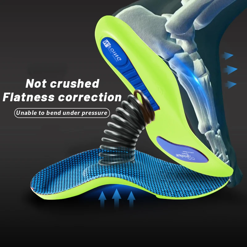 Orthopedic Insoles for Feet Sport Shock-absorbing Insole for Shoes Arch Support Plantar Fasciitis Templates Pads Men Women Sole - Image 3