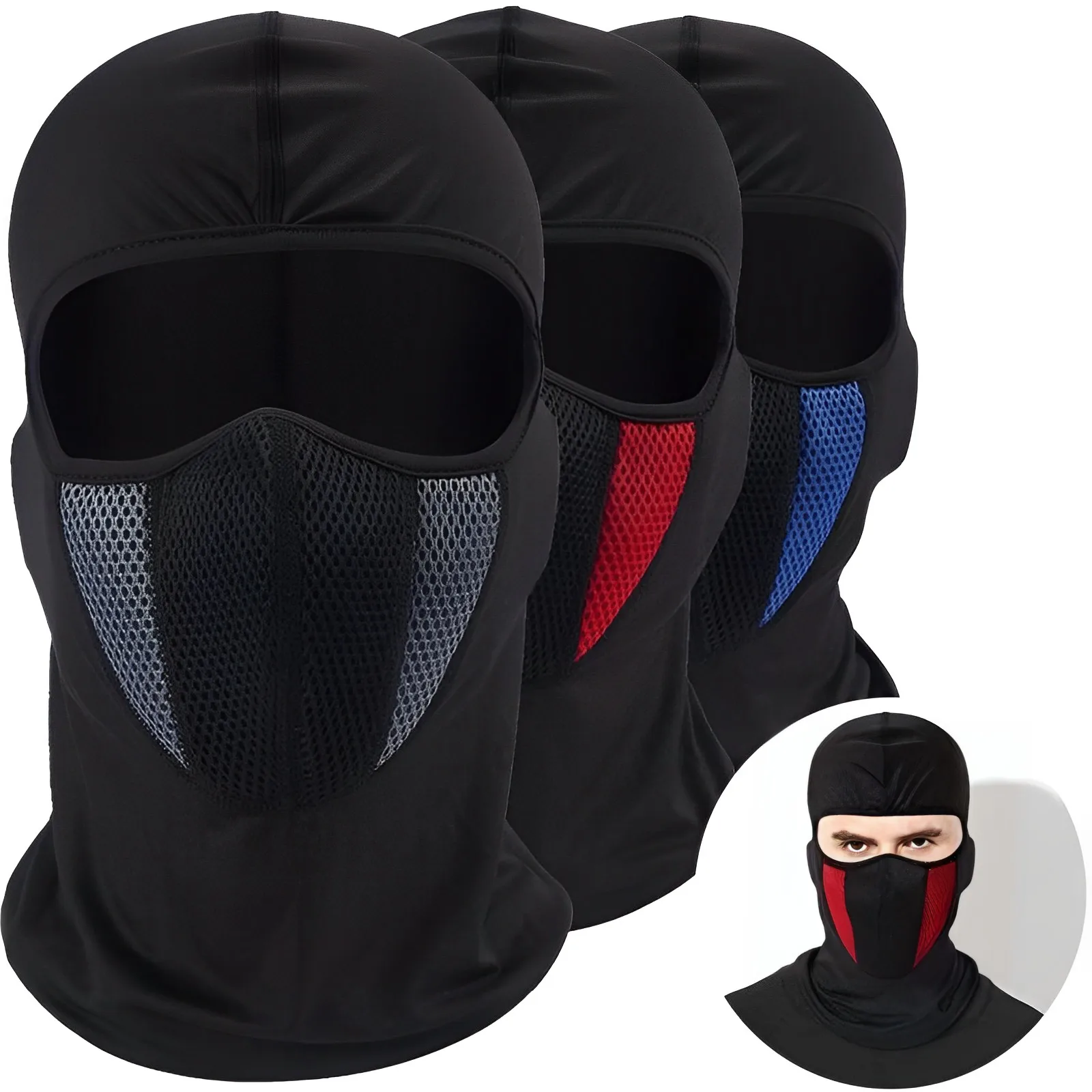Breathable Balaclava Motorcycle Full Face Masks Skullies Cap Hat Motocross Motorbike Helmet Moto Riding Neck Face Hood Moto Mask - Image 2