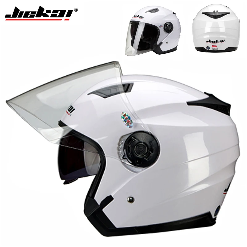 Motorbike Casco Go Kart Scooter Motor Van Motorcycle Dual Lens Vintage Helmets Four Seasons Racing Half Helmets Casque Helmet - Image 8