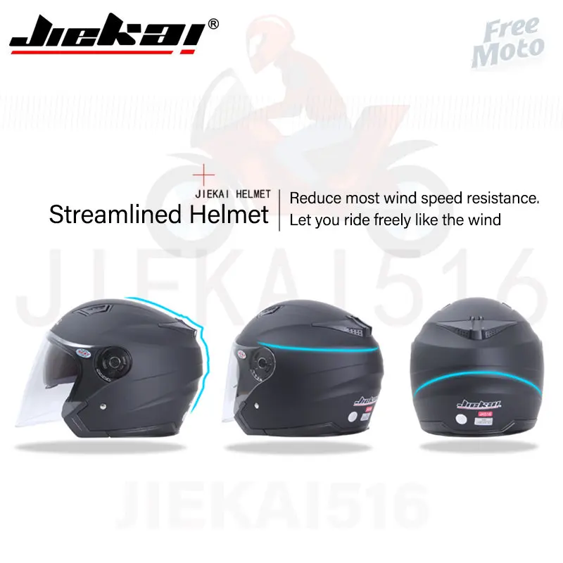 Motorbike Casco Go Kart Scooter Motor Van Motorcycle Dual Lens Vintage Helmets Four Seasons Racing Half Helmets Casque Helmet - Image 3