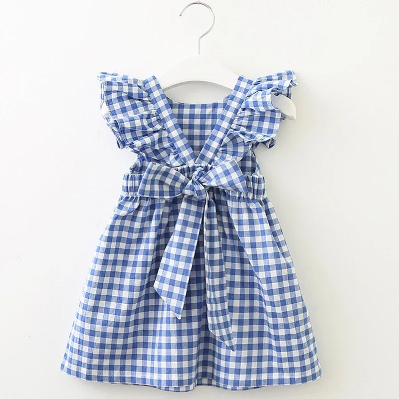 2025 New Girls' Dresses Children'S Summer Cotton Embroidered Hollow Dress Baby Kids Clothing Cute Ruffled Round Neck Vest Dress - Image 10