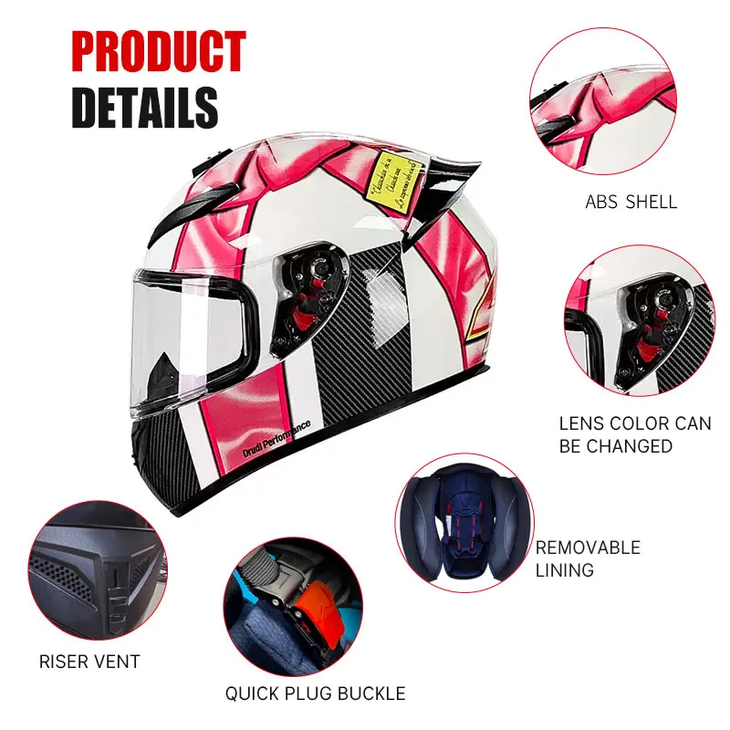Full Face Helmet Casco Moto Capacete Motorcycle Helmet Racing Kask Casque Moto Full Face Kask Downhill DOT Approved - Image 5