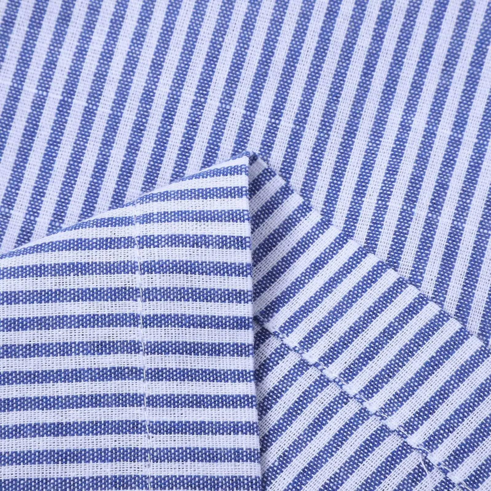 Elegant Outfits Summer Dresses For Women 2023 Stripe Cotton Shirt Casual Loose Maxi Dresses Formal Occasion Dresses Vestidos - Image 5