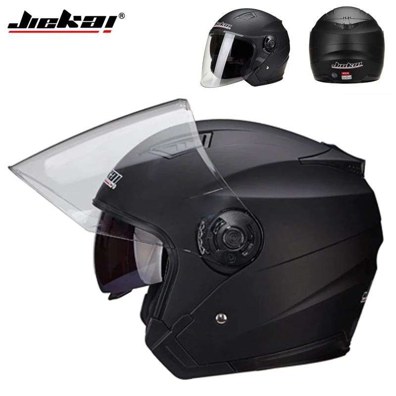Motorbike Casco Go Kart Scooter Motor Van Motorcycle Dual Lens Vintage Helmets Four Seasons Racing Half Helmets Casque Helmet - Image 7