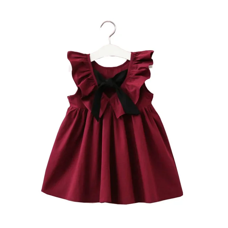 2025 New Girls' Dresses Children'S Summer Cotton Embroidered Hollow Dress Baby Kids Clothing Cute Ruffled Round Neck Vest Dress - Image 9