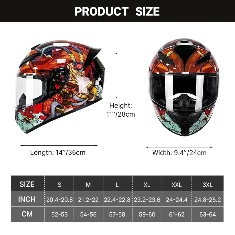 Full Face Helmet Casco Moto Capacete Motorcycle Helmet Racing Kask Casque Moto Full Face Kask Downhill DOT Approved - Image 3