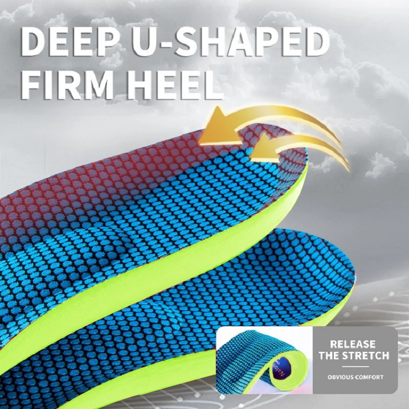 Orthopedic Insoles for Feet Sport Shock-absorbing Insole for Shoes Arch Support Plantar Fasciitis Templates Pads Men Women Sole - Image 6