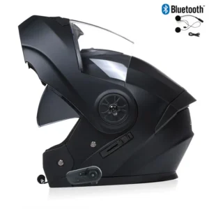 Bluetooth Men's Motorcycle Helmets Full Face Casco for Motorcycles Man Motocross Kask Flip up Casque De Moto DOT Certified BLD