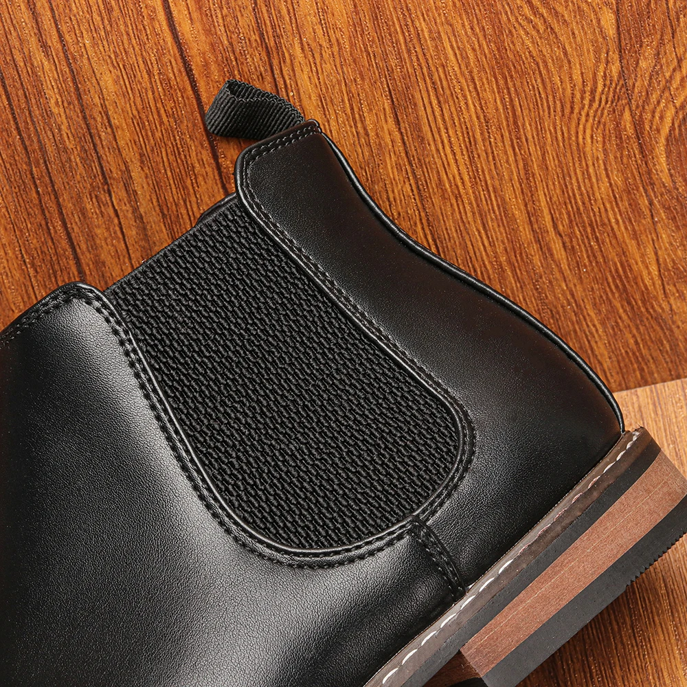 Comfortable Chelsea Boots for Men Fashionable Leather Footwear 2025 Brand Men's Boots - Image 4