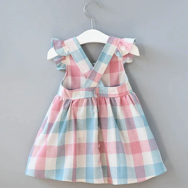 2025 New Girls' Dresses Children'S Summer Cotton Embroidered Hollow Dress Baby Kids Clothing Cute Ruffled Round Neck Vest Dress - Image 12