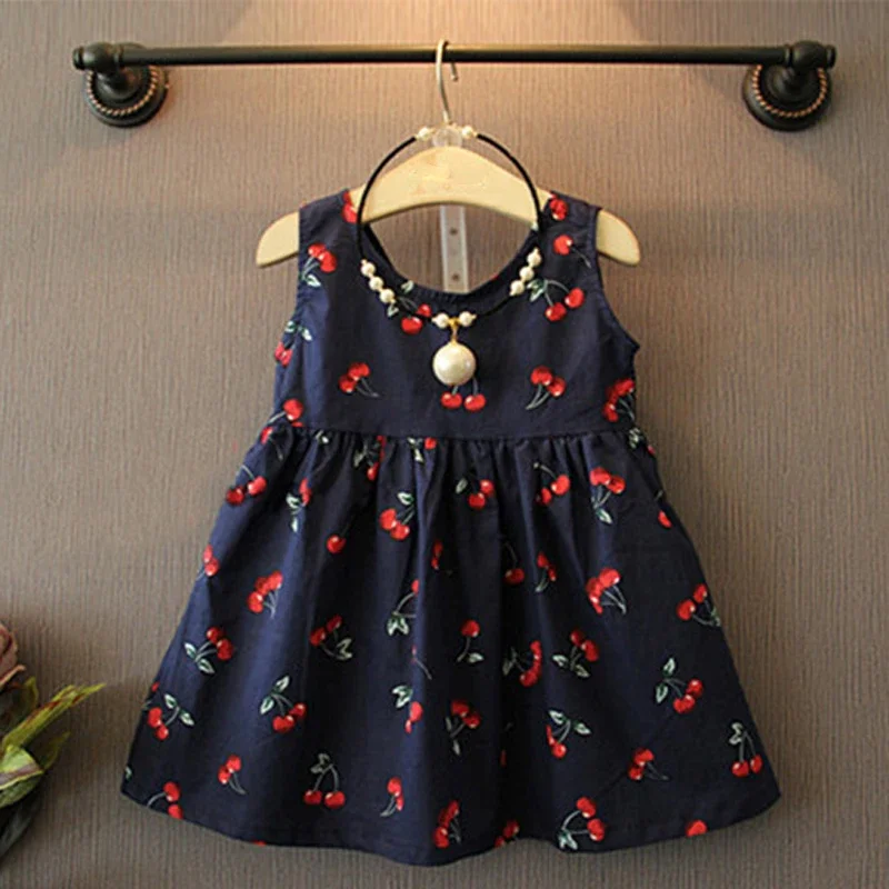 2025 New Girls' Dresses Children'S Summer Cotton Embroidered Hollow Dress Baby Kids Clothing Cute Ruffled Round Neck Vest Dress - Image 15