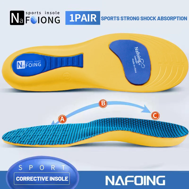 Orthopedic Insoles for Feet Sport Shock-absorbing Insole for Shoes Arch Support Plantar Fasciitis Templates Pads Men Women Sole - Image 8