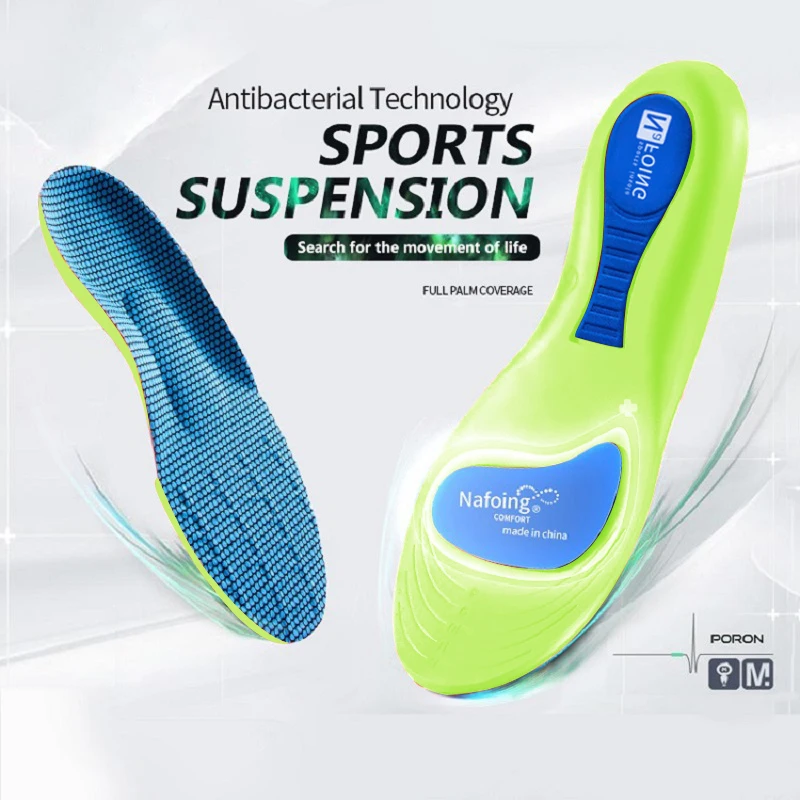 Orthopedic Insoles for Feet Sport Shock-absorbing Insole for Shoes Arch Support Plantar Fasciitis Templates Pads Men Women Sole - Image 2