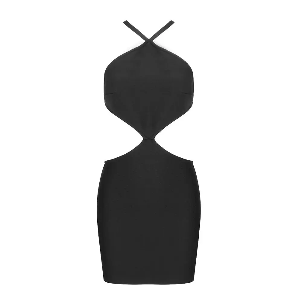 Summer Fashion Women's Sleeveless Hollow Out Bandage Dress Backless Bodycon Sexy Elegant Club Evening Party Mini Dresses - Image 4