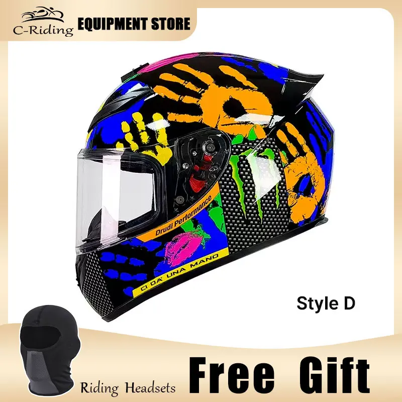 Full Face Helmet Casco Moto Capacete Motorcycle Helmet Racing Kask Casque Moto Full Face Kask Downhill DOT Approved - Image 14