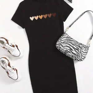 Plus Size Women Short Sleeve O-Neck Loose Casual Dresses Fashion High Quality Short Sleeve Loose Sports Tshirt Breathable Top