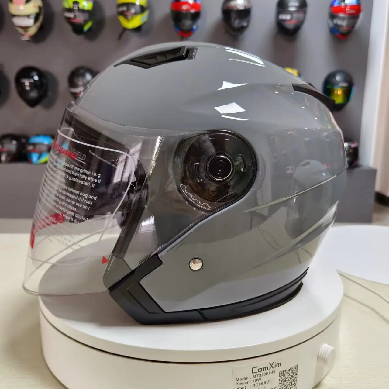 Motorbike Casco Go Kart Scooter Motor Van Motorcycle Dual Lens Vintage Helmets Four Seasons Racing Half Helmets Casque Helmet - Image 9
