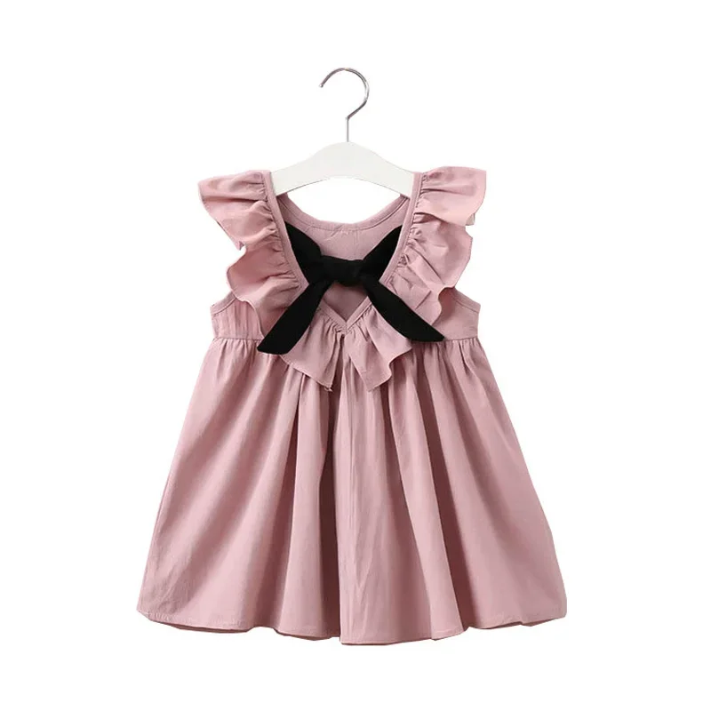 2025 New Girls' Dresses Children'S Summer Cotton Embroidered Hollow Dress Baby Kids Clothing Cute Ruffled Round Neck Vest Dress - Image 7