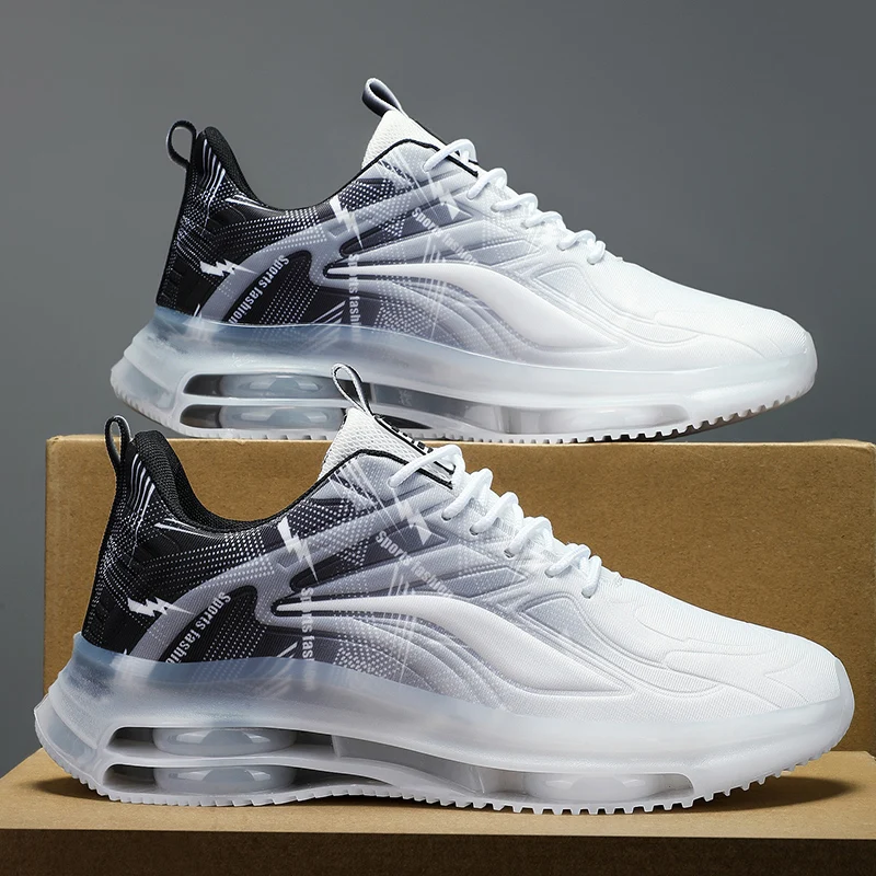Men's Fashionable Basketball Shoes, with Air Cushioning, Comfortable and Non-Slip, Breathable and Shock-Absorbing, Suitable for Men's Outdoor Activities - Image 9