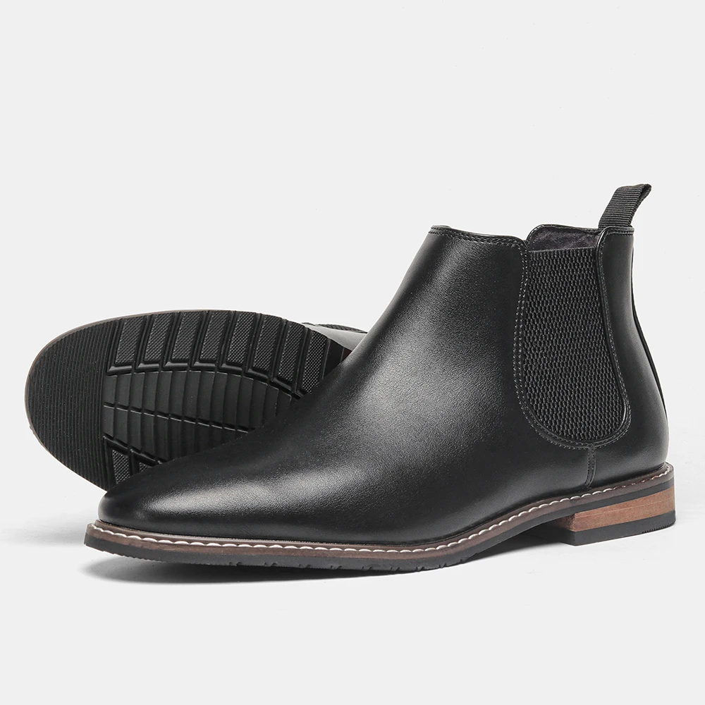 Comfortable Chelsea Boots for Men Fashionable Leather Footwear 2025 Brand Men's Boots - Image 7