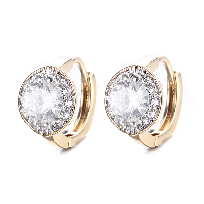 AAA CZ clip earrings for women rose gold color earring boucle d'oreille brincos fashion jewelry E019 - Image 6
