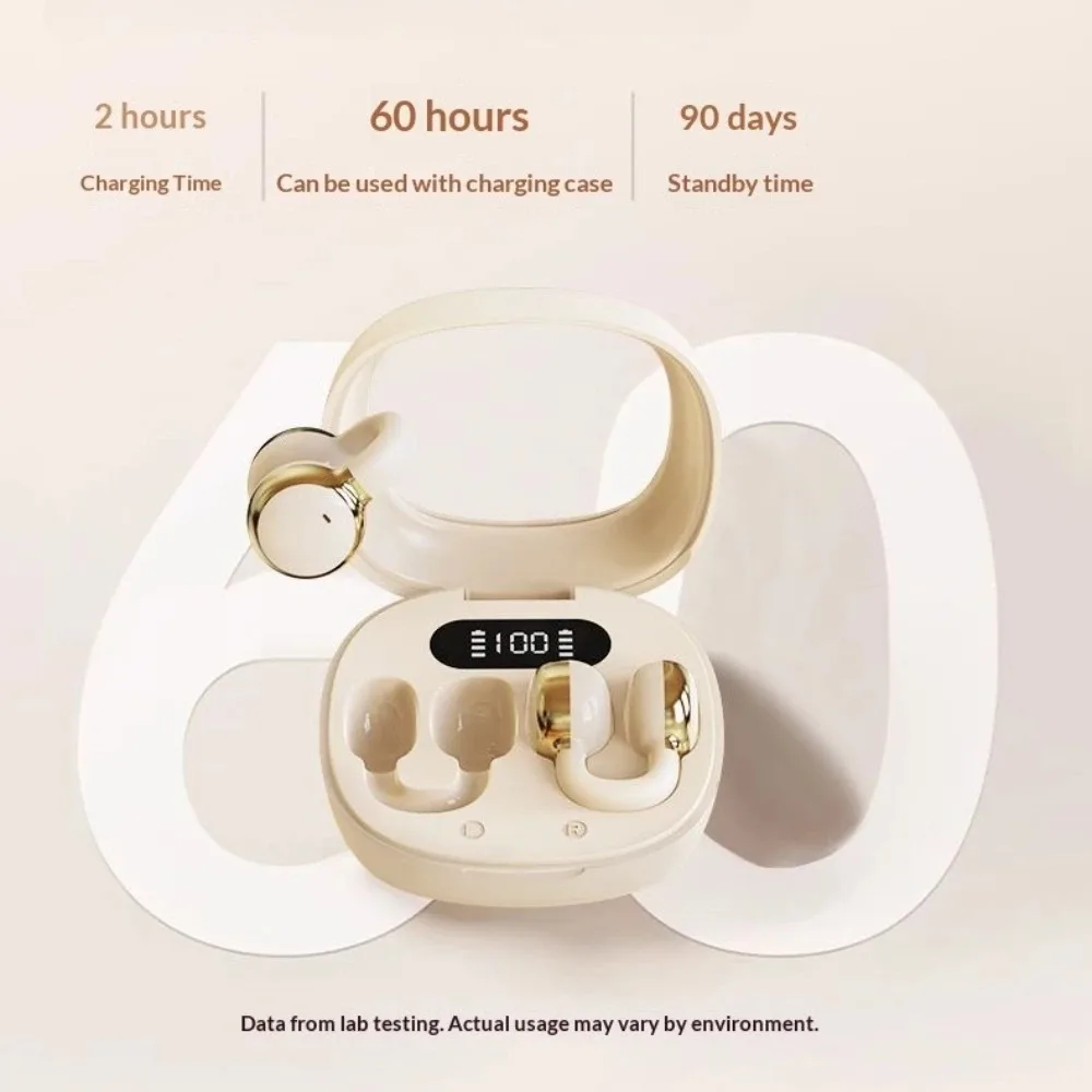 OWS Ear Clip Earbuds Upgraded Leakproof Sound 13mm Large Diaphragm Panoramic Audio Dolby Surround Wireless Earphones for Music - Image 6