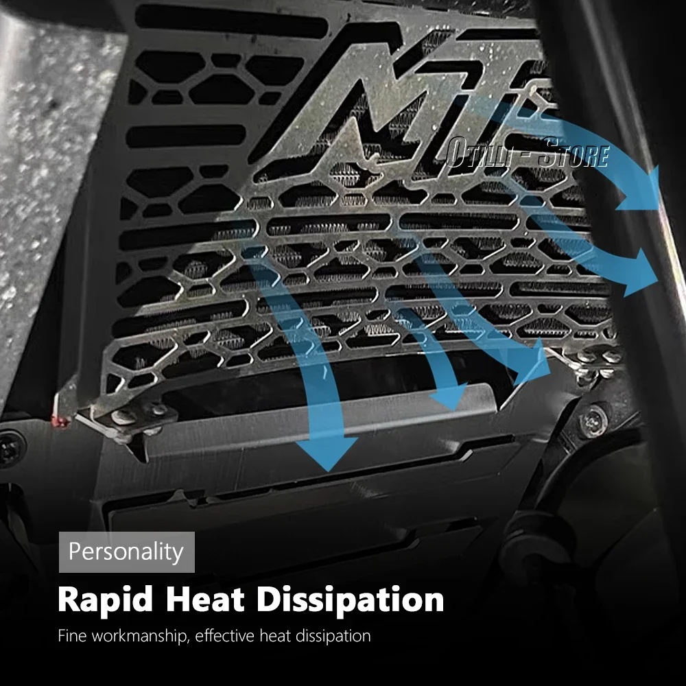 2021 2022 2023 For CFMOTO 800MT 800 MT 800mt 800 mt Motorcycle Black Radiator Grille Guard Oil Cooler Cooling Cover Protection - Image 5