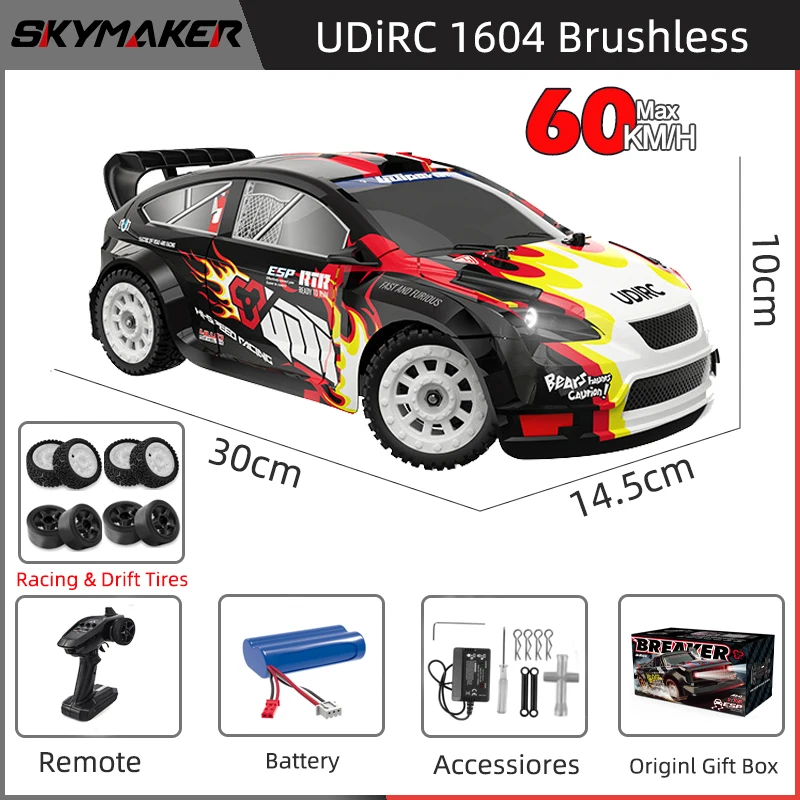 RC Racing Car 1/16 UD1604 UD1603 Ud1607 UD1608 RC Car High Speed 2.4G Brushless 4WD Drift Remote Control Drift Car toys For Boys - Image 10