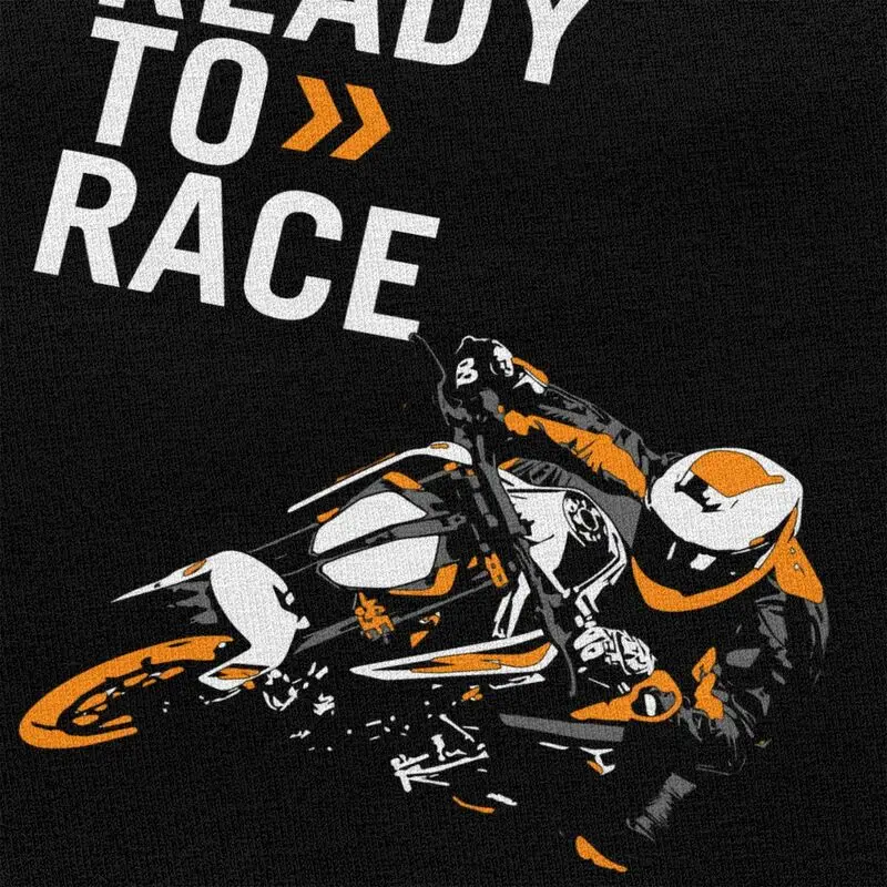 Custom Handsome Ready To Race T Shirt Men Short Sleeved 100% Cotton T-shirt Casual Motorbike Racing Enduro Tee Fashion Tshirt - Image 3