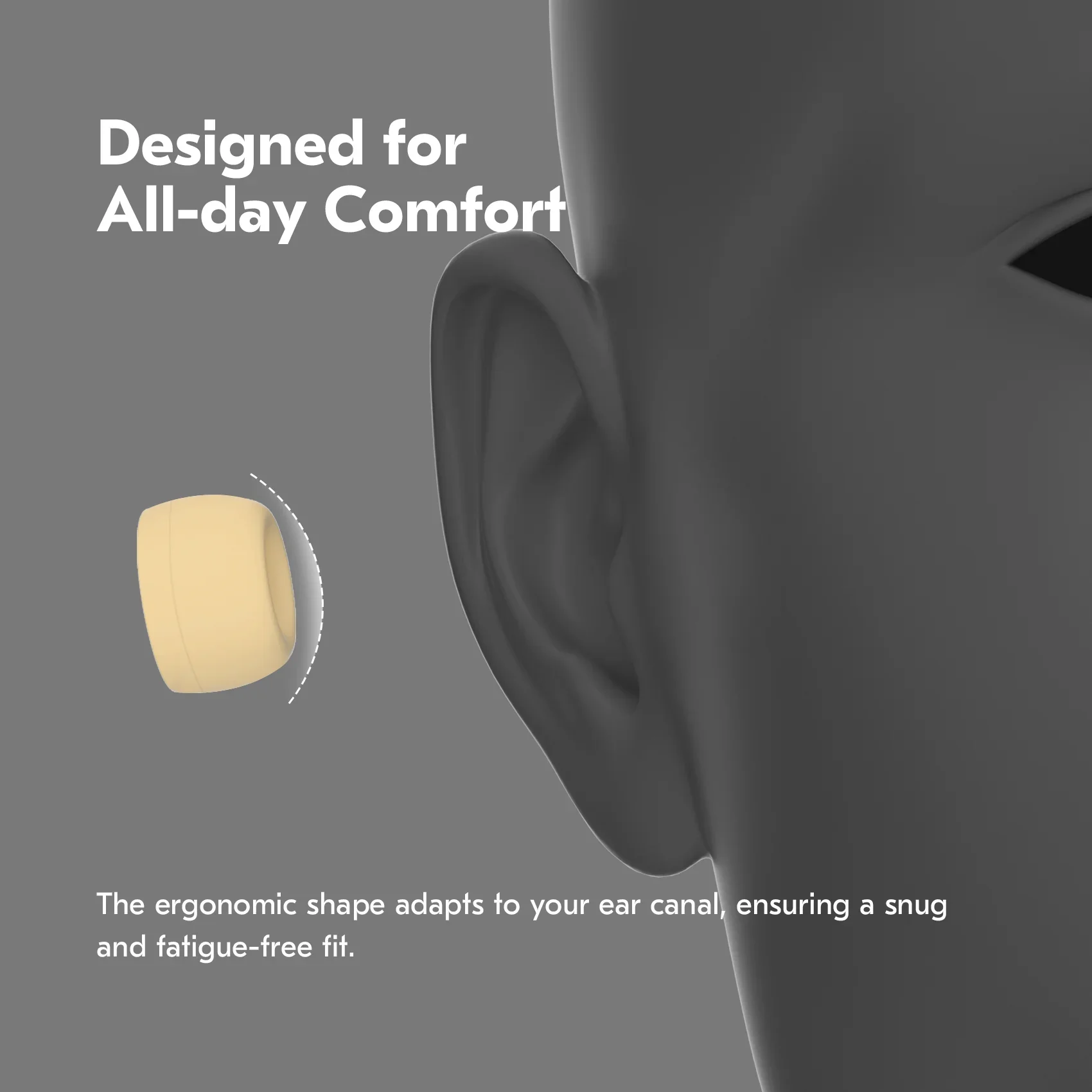 KBEAR 4540 coffee Silicone Eartips Ergonomically Designed Earcap Optional XS/S/M/L size and combination set Comfortable Earmuffs - Image 4