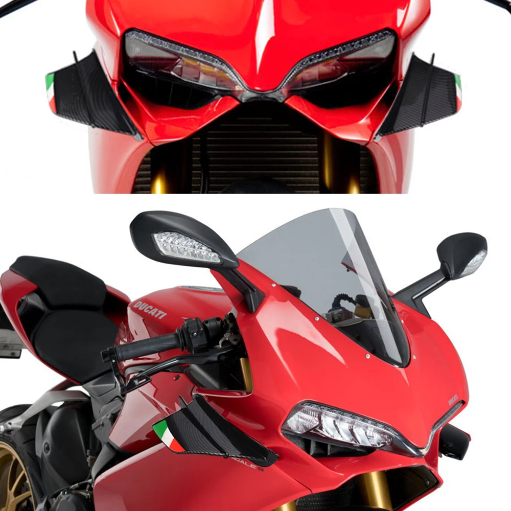 For Ducati 899 959 1198 1198S 1199 1299 Panigale V4 V4S V4R V2 Supersport S Motorcycle Winglet Aerodynamic Wing Kit Spoiler - Image 5