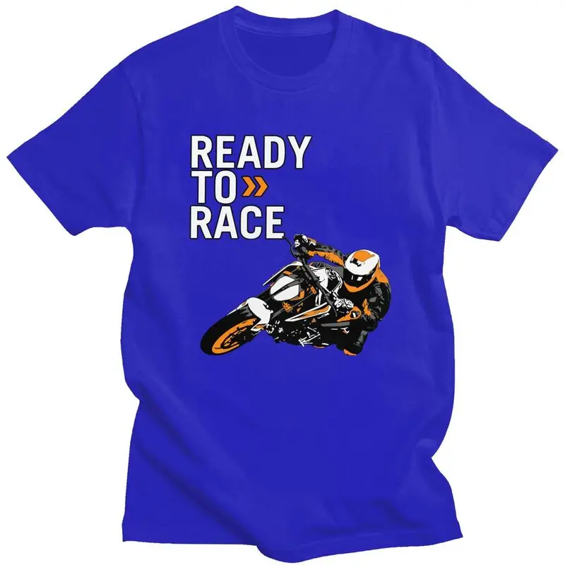 Custom Handsome Ready To Race T Shirt Men Short Sleeved 100% Cotton T-shirt Casual Motorbike Racing Enduro Tee Fashion Tshirt - Image 13