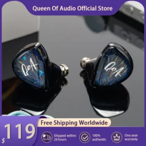 QoA Cloud Scape In Ear Earphone 1 Dynamic + 1 Planar Headphone With 3.5mm 4.4mm Plug Earbuds HiFi Wired Headset Cable IEMs