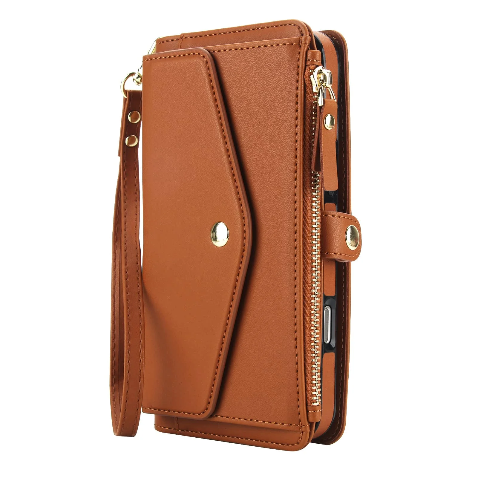 For iPhone 17 Pro Max/Air/17 Pro Wallet Case, RFID Blocking Card Holder, Detachable Magnetic Phone Cover with Crossbody Strap - Image 9
