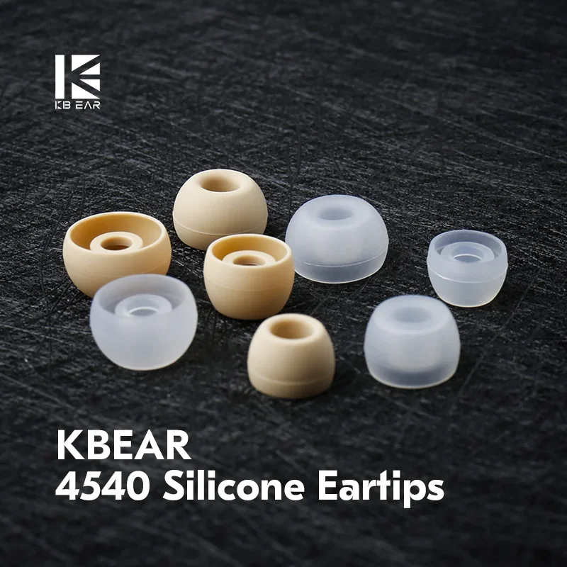 KBEAR 4540 coffee Silicone Eartips Ergonomically Designed Earcap Optional XS/S/M/L size and combination set Comfortable Earmuffs - Image 3