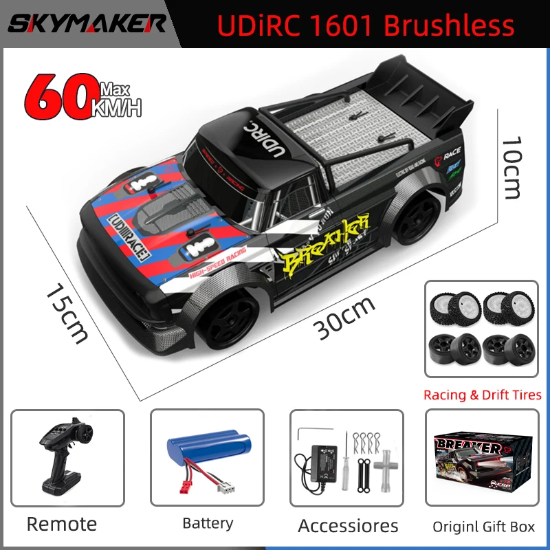RC Racing Car 1/16 UD1604 UD1603 Ud1607 UD1608 RC Car High Speed 2.4G Brushless 4WD Drift Remote Control Drift Car toys For Boys - Image 12