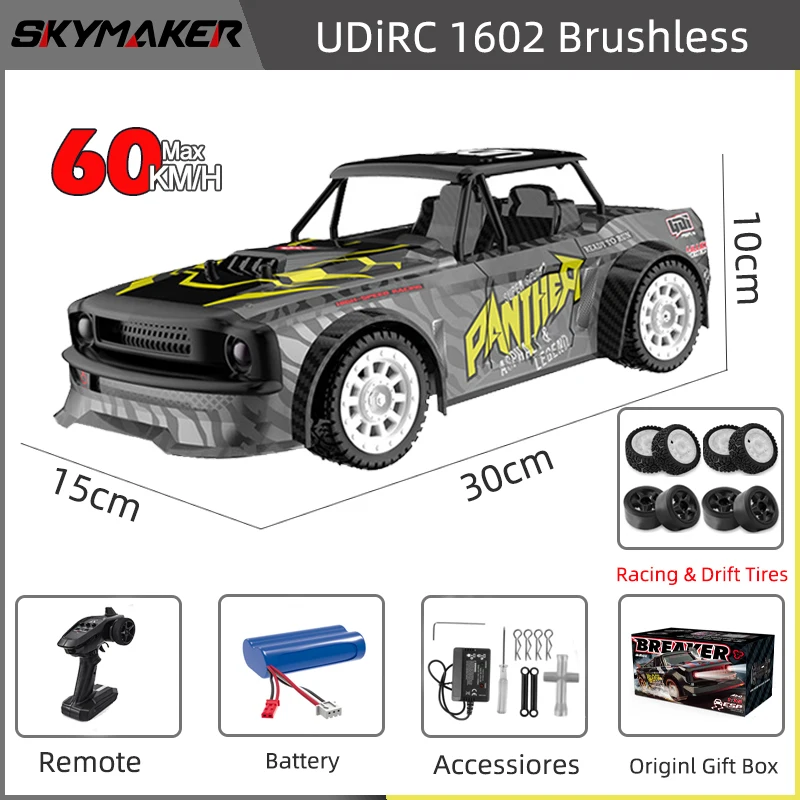 RC Racing Car 1/16 UD1604 UD1603 Ud1607 UD1608 RC Car High Speed 2.4G Brushless 4WD Drift Remote Control Drift Car toys For Boys - Image 14