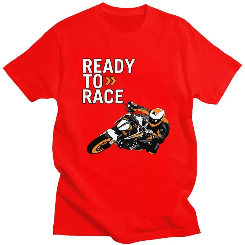 Custom Handsome Ready To Race T Shirt Men Short Sleeved 100% Cotton T-shirt Casual Motorbike Racing Enduro Tee Fashion Tshirt - Image 10