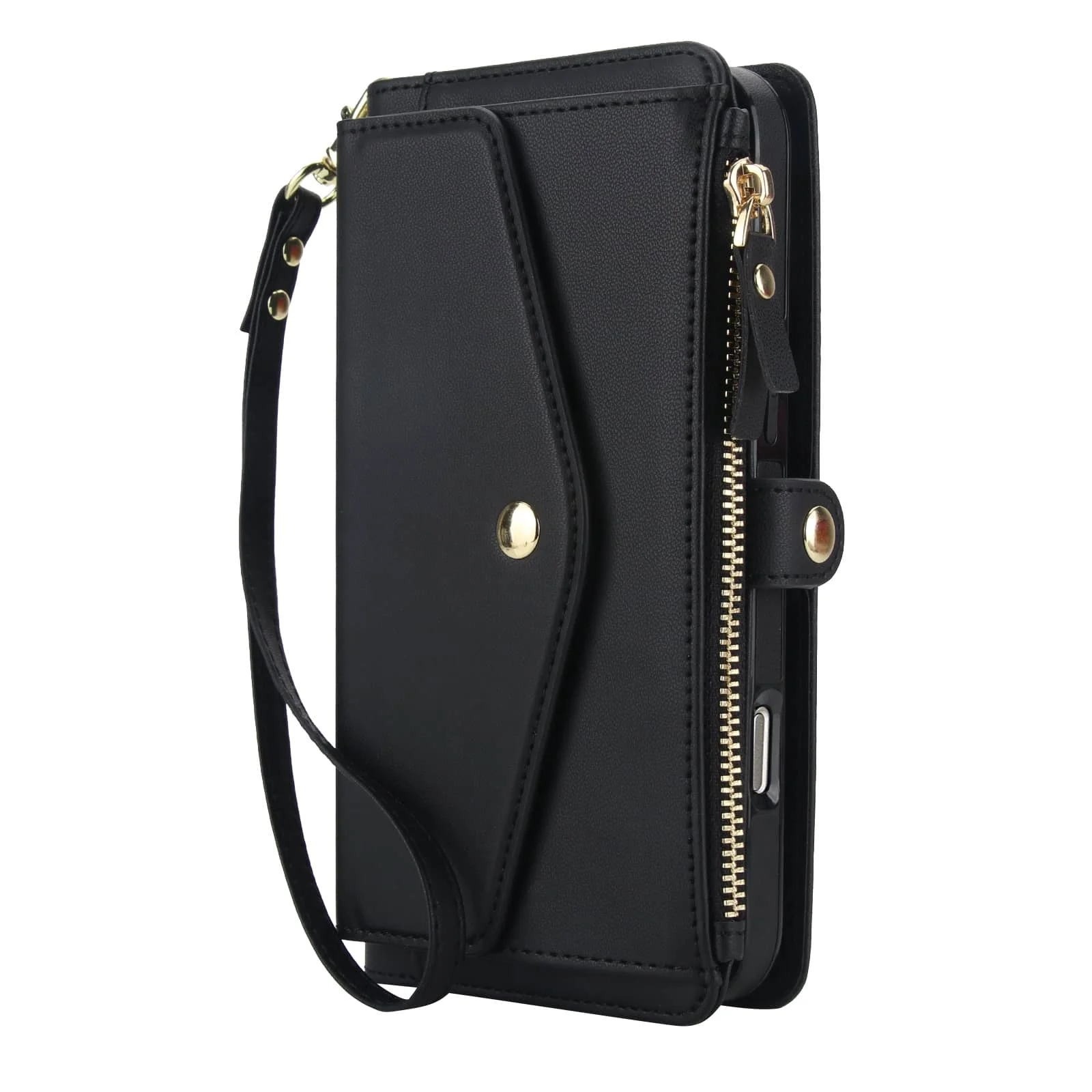 For iPhone 17 Pro Max/Air/17 Pro Wallet Case, RFID Blocking Card Holder, Detachable Magnetic Phone Cover with Crossbody Strap - Image 12