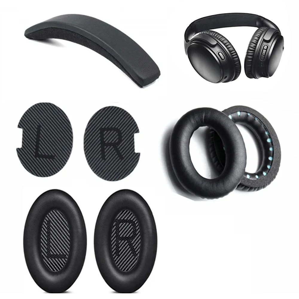 Replacement Ear Pads Earpads Headband for Bose QuietComfort QC 2 15 25 35 Ear Cushion QC2 QC15 QC25 QC35 SoundTrue Headphones - Image 6
