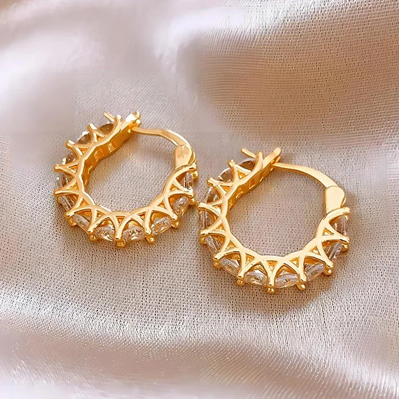 Boucle D’oreille Femmes Women Hoop Earrings Stylish Girl Accessories Party Daily Wearable Fashion Jewelry Piercing Бижутерия - Image 4