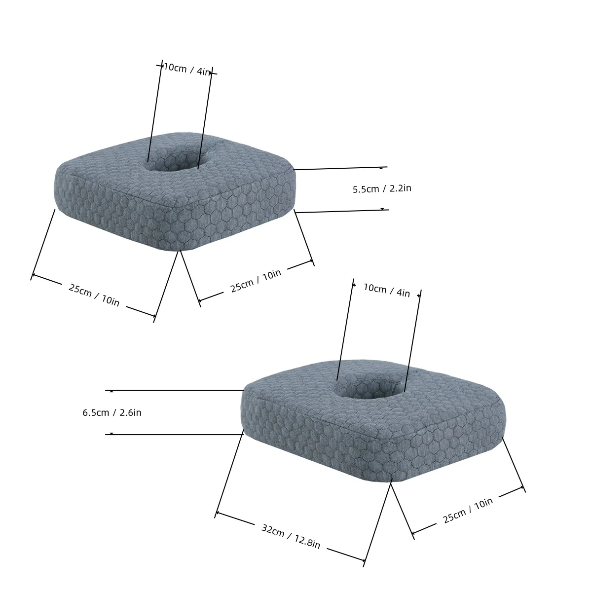 Ear Piercing Pillow Side Sleeping Ear Pillow Rectangular Pillow with Ear Holes for Relieve Otitis Pain and Ear Pain - Image 2