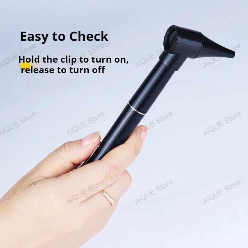AiQUE Reusable Mini Otoscope Professional Ear Otoscope Instruments Ear Light Ear Compact Portable Otoscope Ear Cleaner Set - Image 2