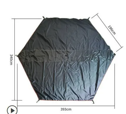 Spire Yurt Oxford Pyramid Tent Indian Shelter Stormproof Outdoor Camping Camp Tent with Chimney Opening Waterproof Four Seasons - Image 9