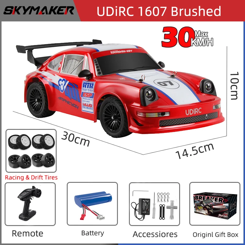 RC Racing Car 1/16 UD1604 UD1603 Ud1607 UD1608 RC Car High Speed 2.4G Brushless 4WD Drift Remote Control Drift Car toys For Boys - Image 9