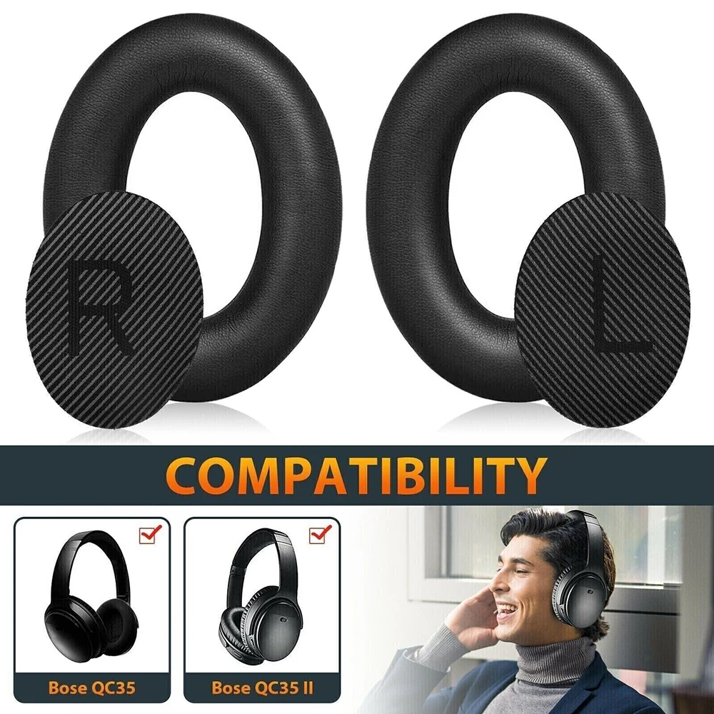 Replacement Ear Pads Earpads Headband for Bose QuietComfort QC 2 15 25 35 Ear Cushion QC2 QC15 QC25 QC35 SoundTrue Headphones - Image 3