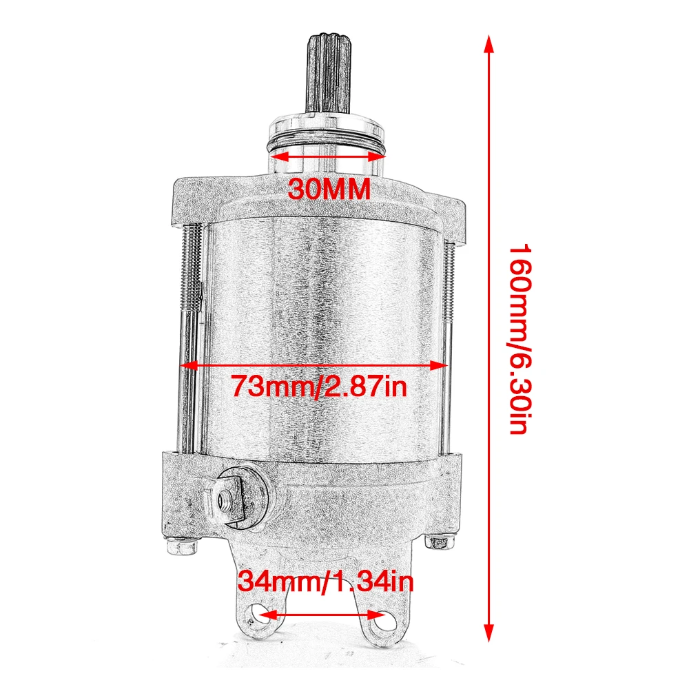 Motorcycle Starter Motor For KTM 690 Duke 690 Enduro R ABS SMC Supermoto Limited Edition Rally Factory Replica 75040001000 - Image 6